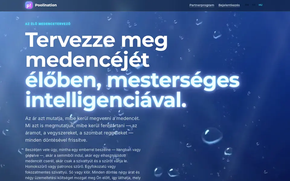 A Poolination medencekonfigurátor